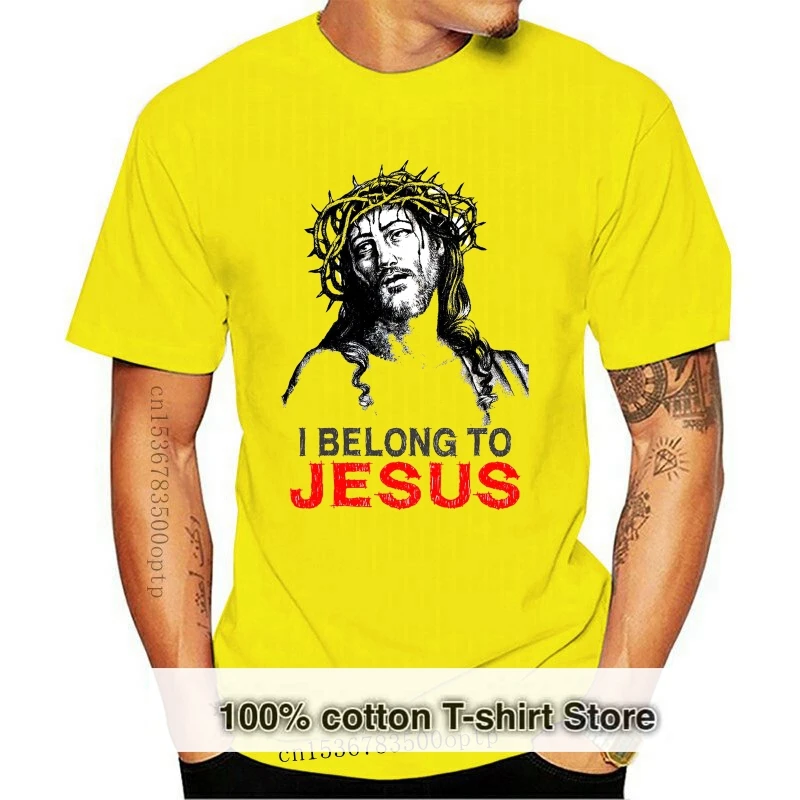 

Лето 2019, Детская футболка с принтом Иисуса я принадлежит новой удивительной графике