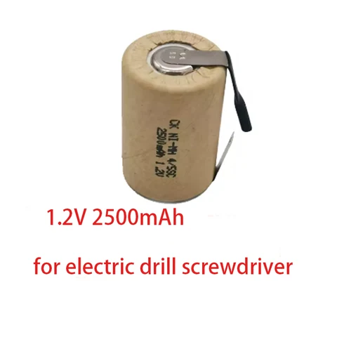 4/5SC NI-MH 1,2 В аккумуляторная батарея 2500 мАч 4/5 sc nimh ячейка со сварочными выступами для электробритвы