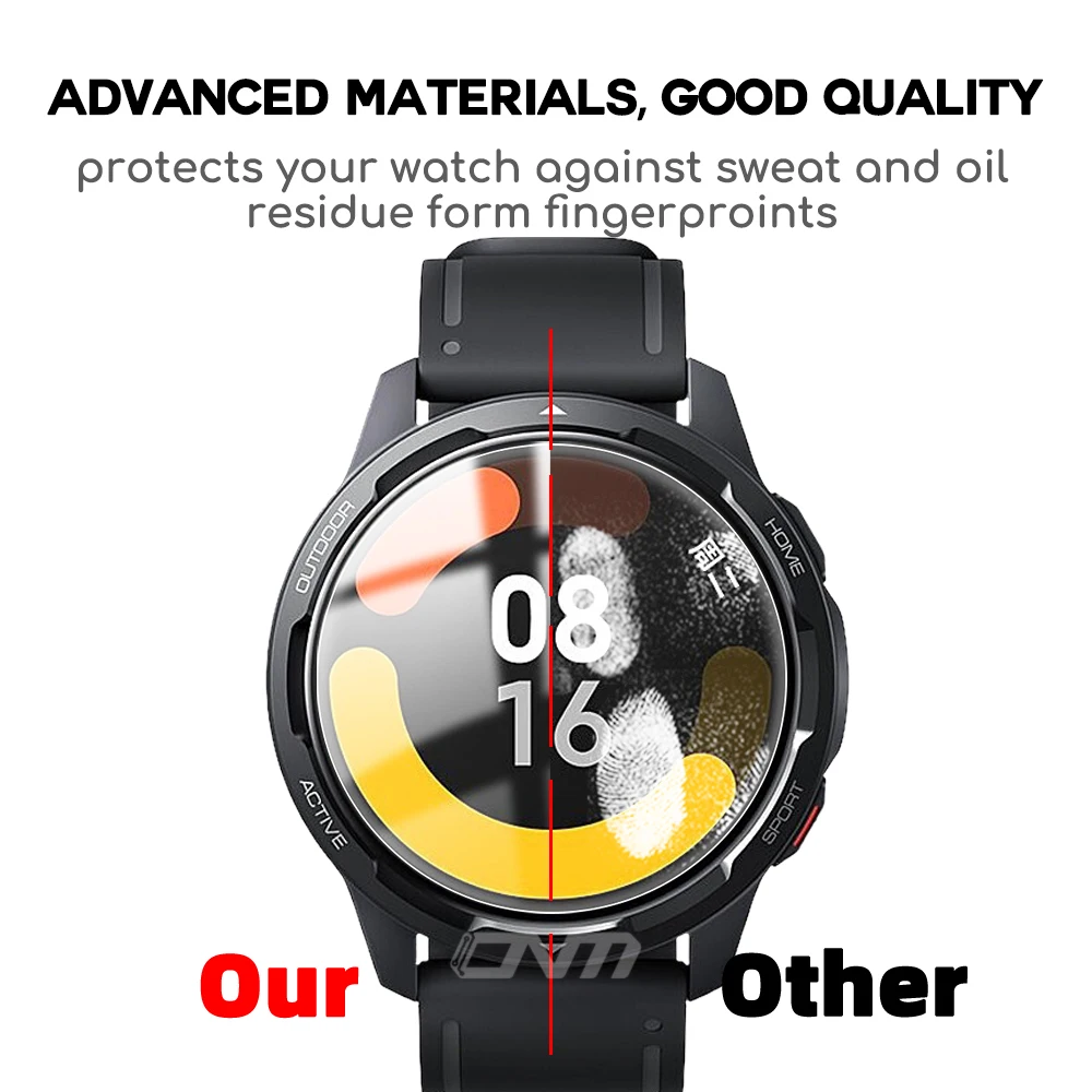 3 шт Гидрогелевая Защитная пленка для Xiaomi Mi Watch S1 Active / Color 2 Sport Smartwatch полная защита
