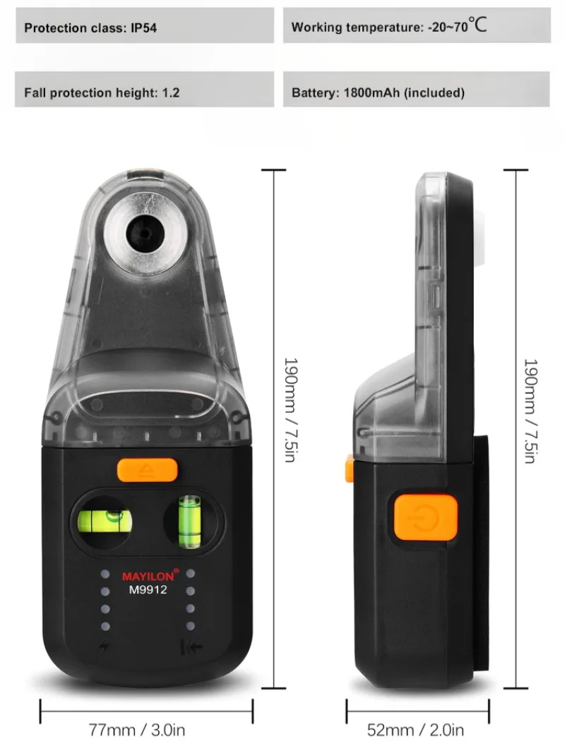 Домашний настенный лазерный уровень для пылесоса