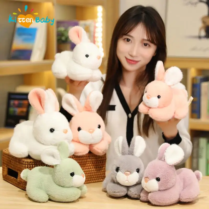 

Kawaii 20cm Mini Rabbit Peluche Toys Cute Bunny Dolls Stuffed Soft Animal Toy For Home Room Decoration Girls Birthday Gift