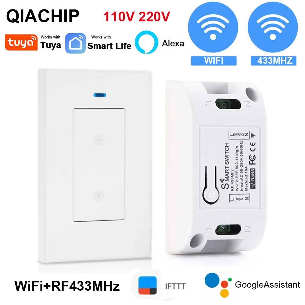

Умный выключатель Wi-Fi Tuya, RF433, 110 В, 220 В