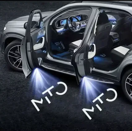 2x Стайлинг автомобиля светодиодное украшение для двери беспроводной проектор с
