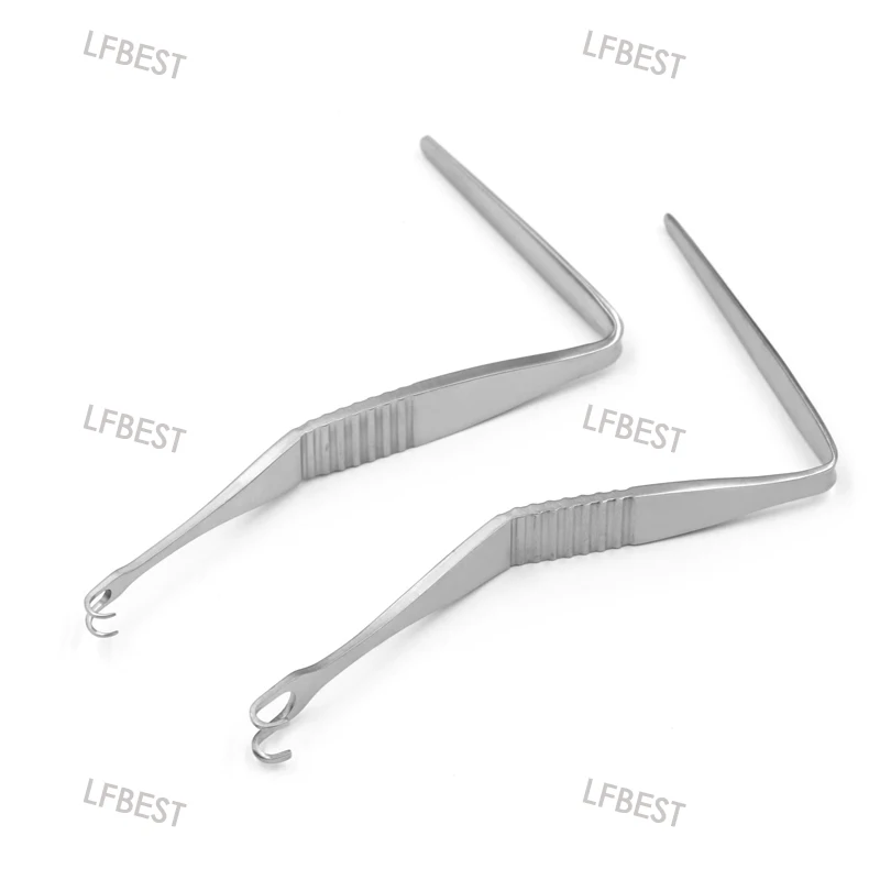 Cosmetic Surgery Plastic Stainless Steel Retractor Jaw Angle Retractor Double Claw Plastic Nose Double Head Medical Instrument T