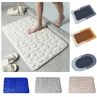 Супервпитывающий коврик для ванной, нескользящий коврик из булыжника для ванной, Быстросохнущий коврик для ванной комнаты и туалета, декор для ванной комнаты