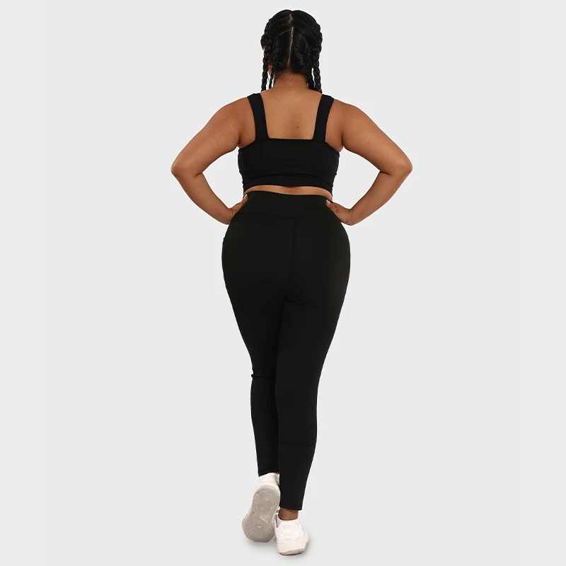 LUOYIYANG Stripe Hollow Plus Size Women's Leggings Push Up Sports Pocket Yoga Pants Gym Fitness Workout Clothing 2023 L-4XL