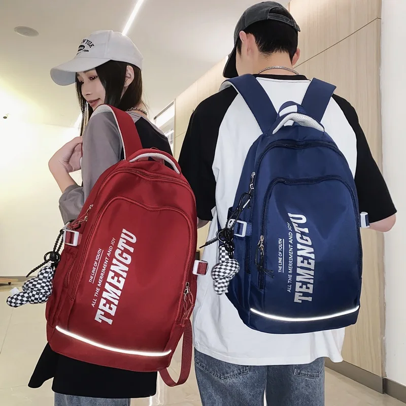 

Chikage Simple Leisure Men's Schoolbag Large Capacity Multi-function Lightweight Backpack High Quality Unisex Backpack