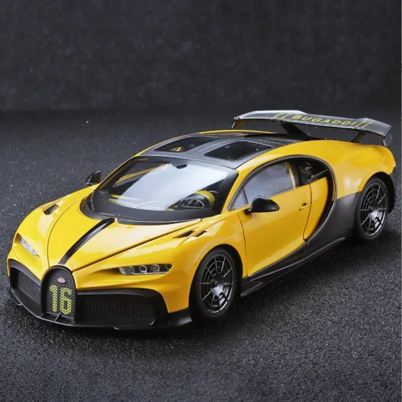 1:18 Bugatti Chiron PUR SPORT спортивная модель из сплава литая под давлением металлическая