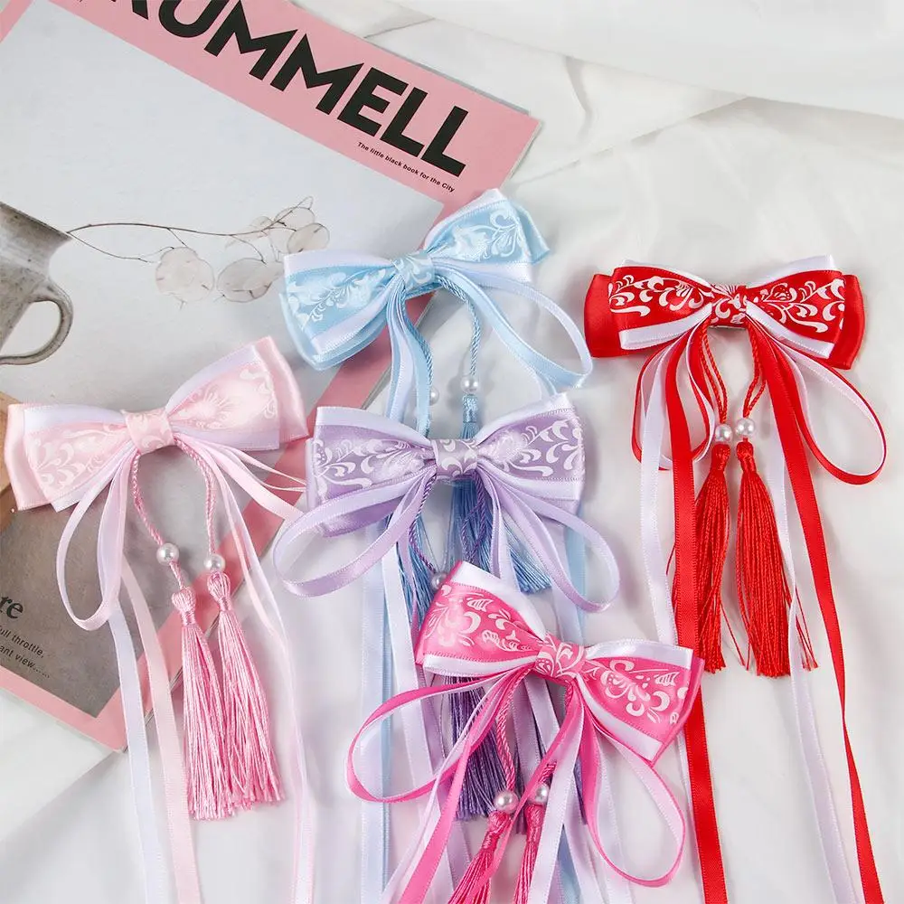 Косплей китайская заколка для волос Hanfu женщин и девочек аксессуары лента