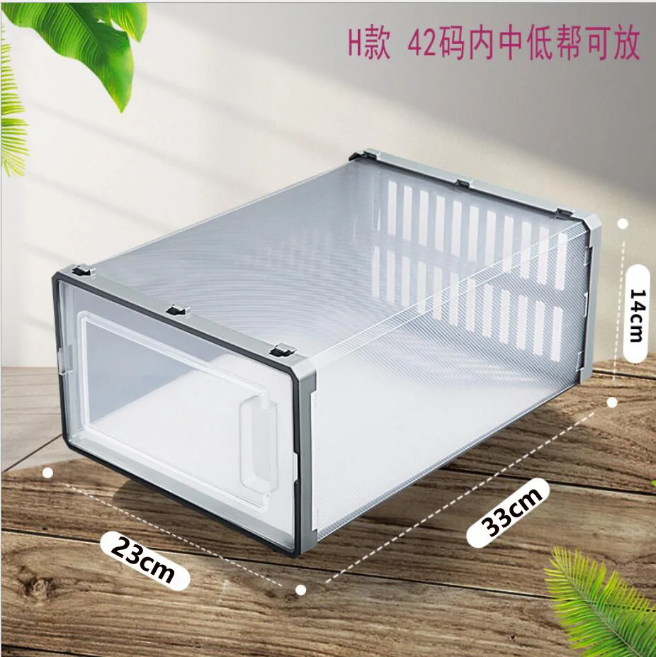 

1678-t Drawer Case Plastic Shoe Boxes Stackable Box Shoe Organizer Shoebox