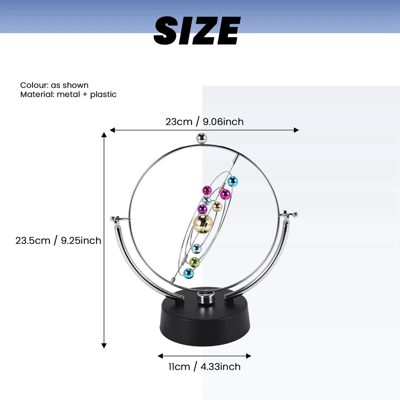 Kinetic Art Asteroid - Electronic Perpetual Motion Desk Toy Home Decoration