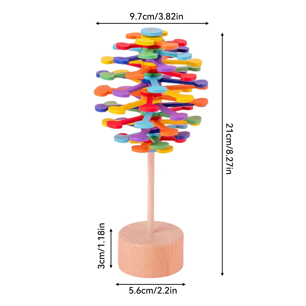 

Rotating Lollipop Solid Parent-child Colorful Educational Toys Decompression Ornament School Home Stress Relief Gifts