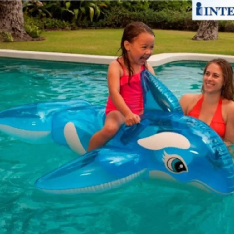 Environmentally Friendly PVC Swimming Pool Entertainment Water Toys Swimming Inflatable Mounts Small Whales