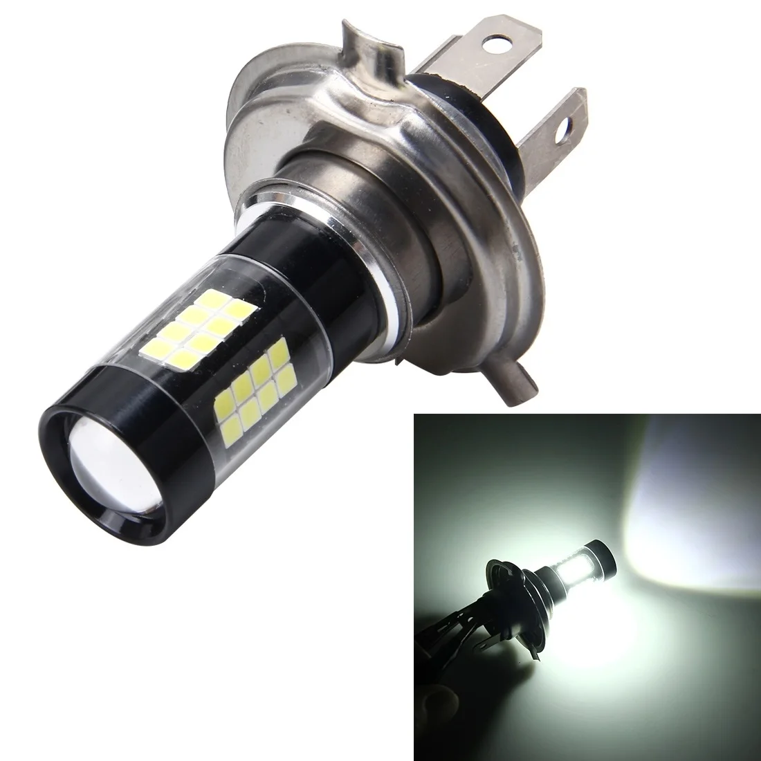 

H4 7W 420LM 6000K Car Fog Lights with 42 SMD-3528 LED Lamps, DC 12V(White Light)