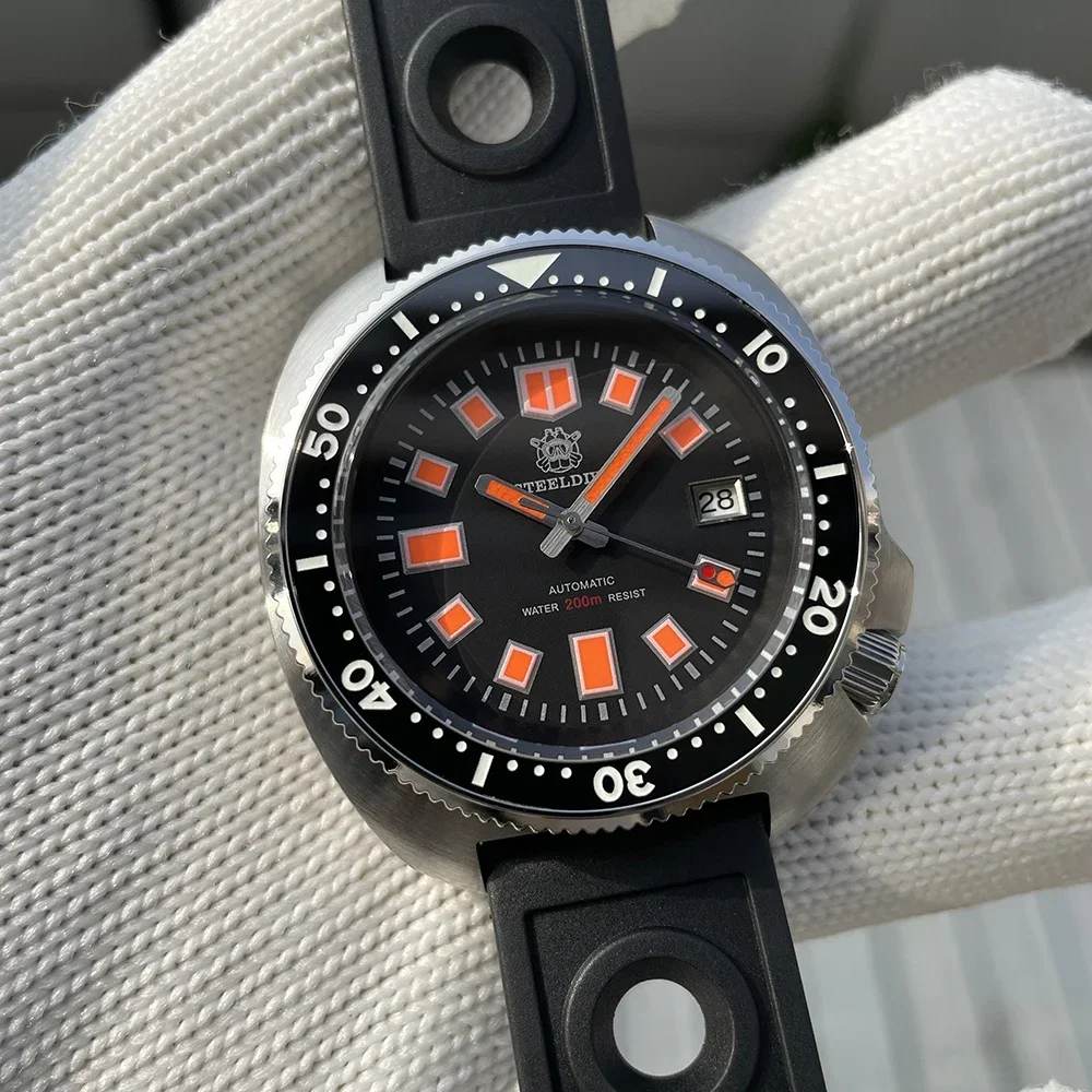 STEELDIVE SD1970U 43 8 мм стальной корпус супер светящийся 200 м водонепроницаемое