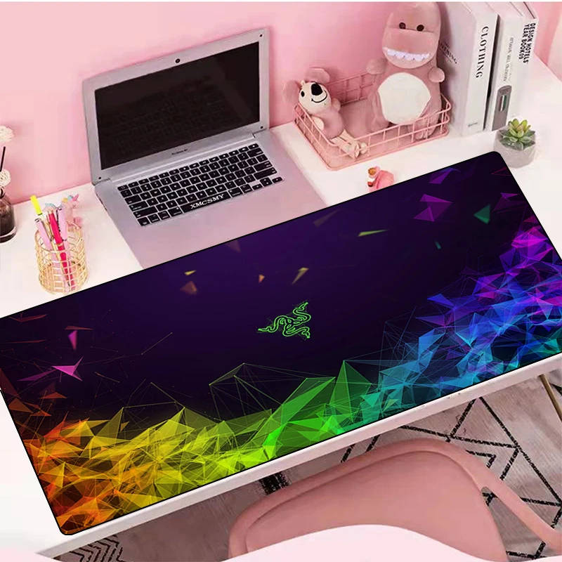 

Большой игровой коврик для мыши Razer, Аниме Коврик для мыши, коврик для клавиатуры, настольный защитный коврик, аксессуары для настольного ПК,...