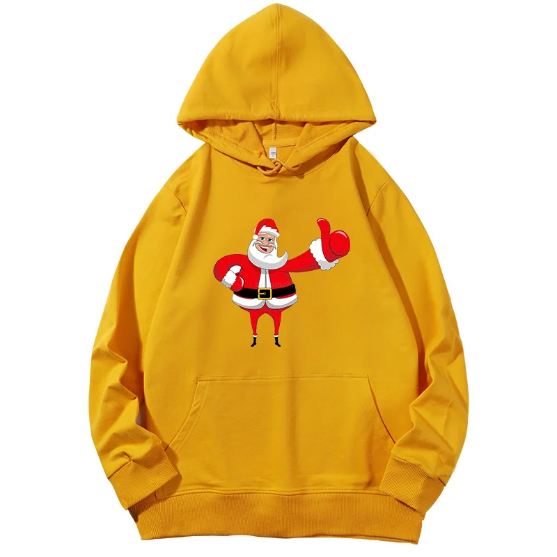 Christmas sweatshirt hoodies women Santa funny fashion graphic Hooded sweatshirts cotton Spring Autumn womens top clothing