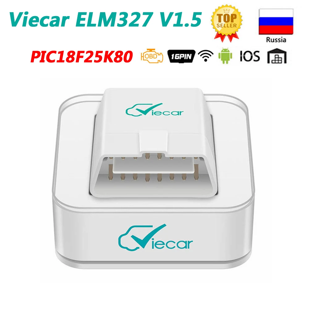 Автомобильный диагностический сканер Viecar ELM327 PIC18F25K80 V1.5 Оригинальный инструмент