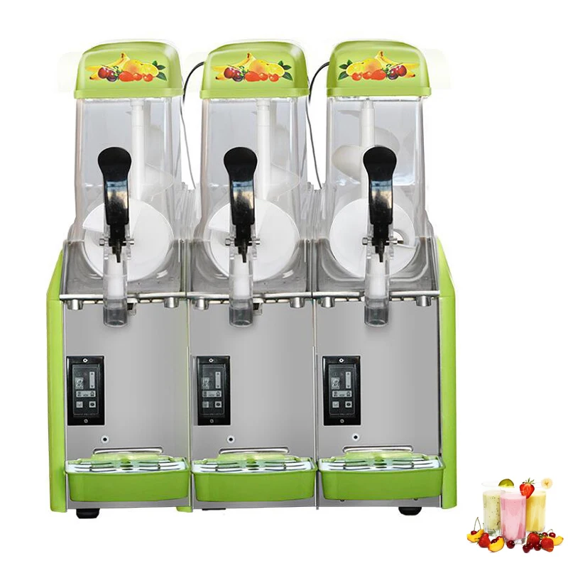 

Double Tank Slush Machine Ice Slusher Snow Melting Machine Smoothies Granita Machine Commercial Cold Drink Maker