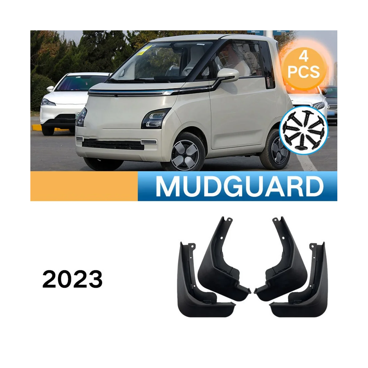 Автомобильные Брызговики для Wuling Air EV 2022 + крыло защиты от грязи