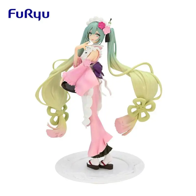 Оригинальный FuRyu Infinite Charm Hatsune Miku Matcha мороженое цвет вишни ПВХ аниме-фигурка