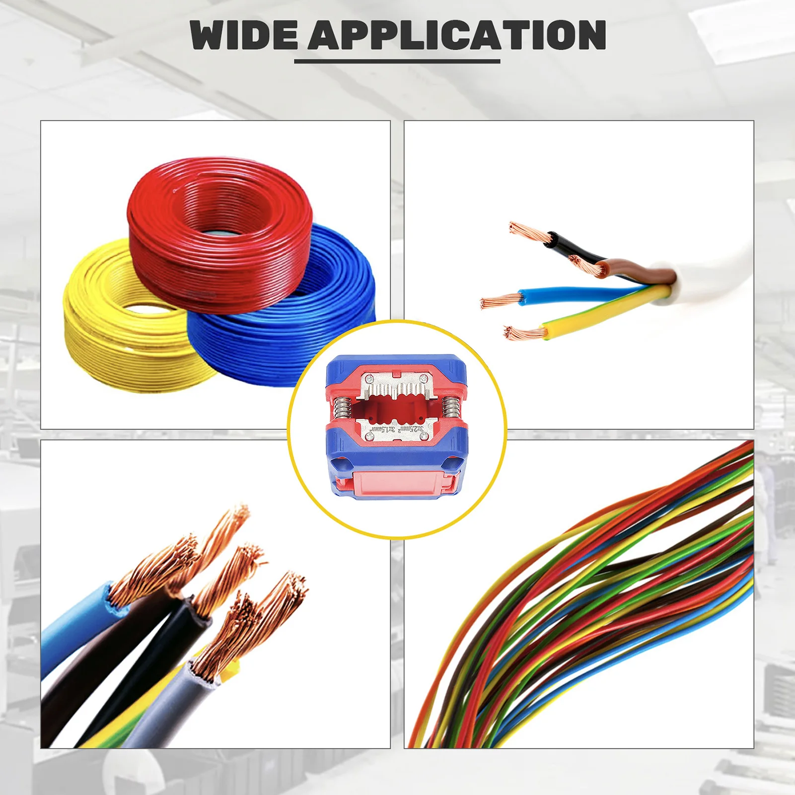 

0.2-6 Square Mm Adjustable Electric Cable Wire Stripper And Cutter With Scale Ruler For Electronic And Automotive Repair