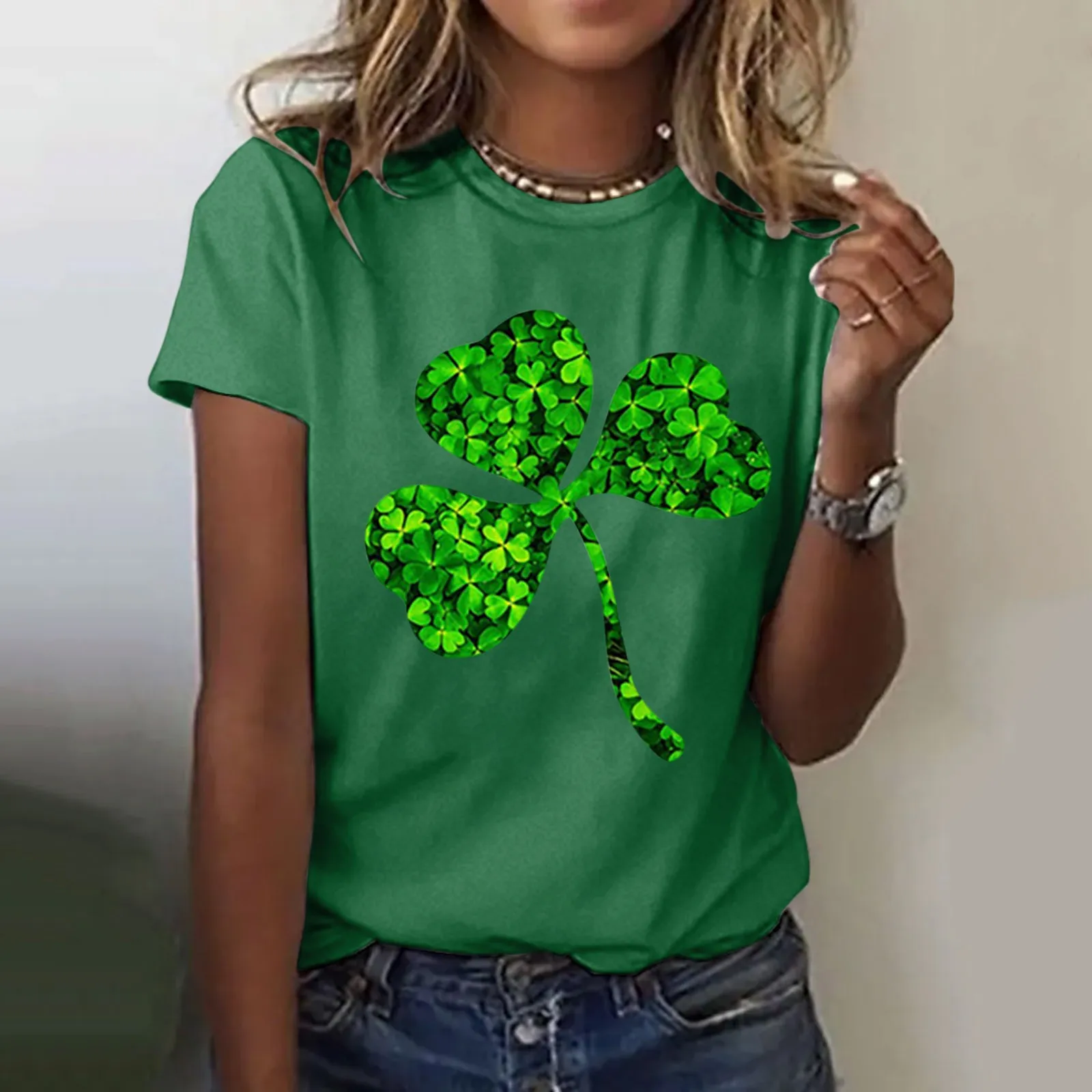 Женские и мужские футболки с надписью St paфокусов Lucky Shamrock 2022 модная зеленая