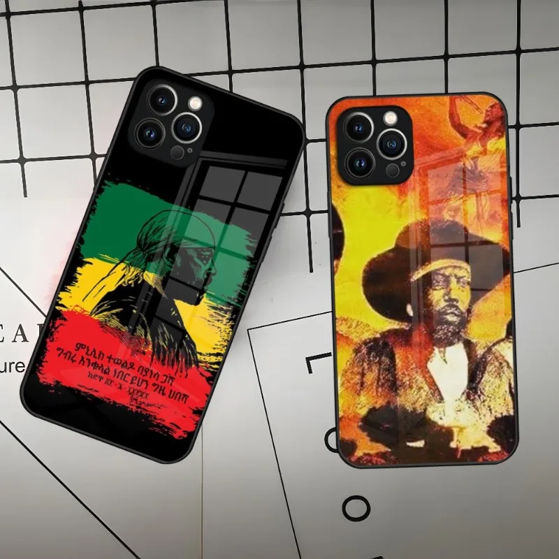 

Emperor Menelik Ii Of Ethiopia Adwa Phone Case For Iphone 15 14 13 12 11 Pro Max Mini X Xr Xs 8 7 Puls 6 Glass