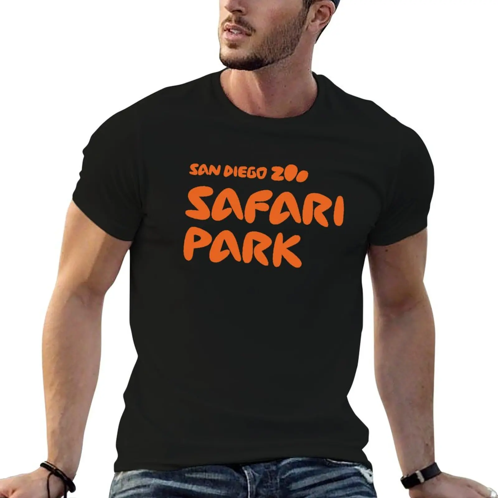 Фото Футболка Zoo Safari Park in San Diego, повседневная футболка для ежедневной носки №1