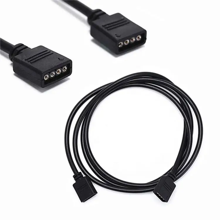 

10pcs RGB Extension Wire Cable Cord with 4Pin Connector for RGB 5050 3528 Led Strip Light white/black 0.3/1/2/3/5/10M For Choice