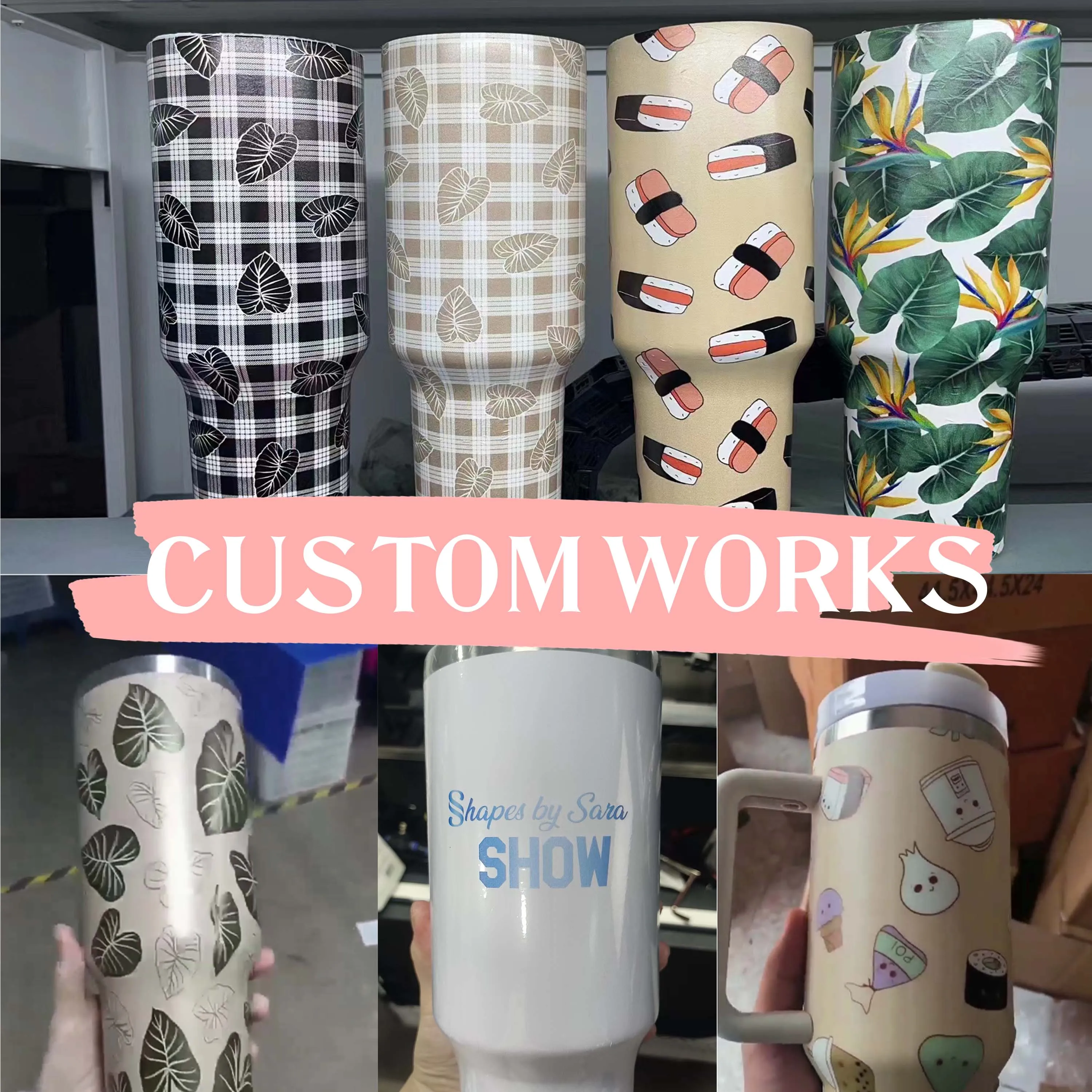 Персонализированный стаканы из нержавеющей стали H2.0 40 унций