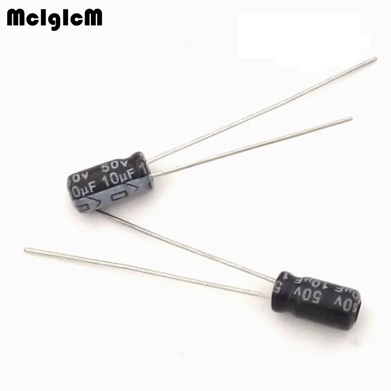 1000 шт. алюминиевый электролитический конденсатор 10 мкФ 50 в 4*7