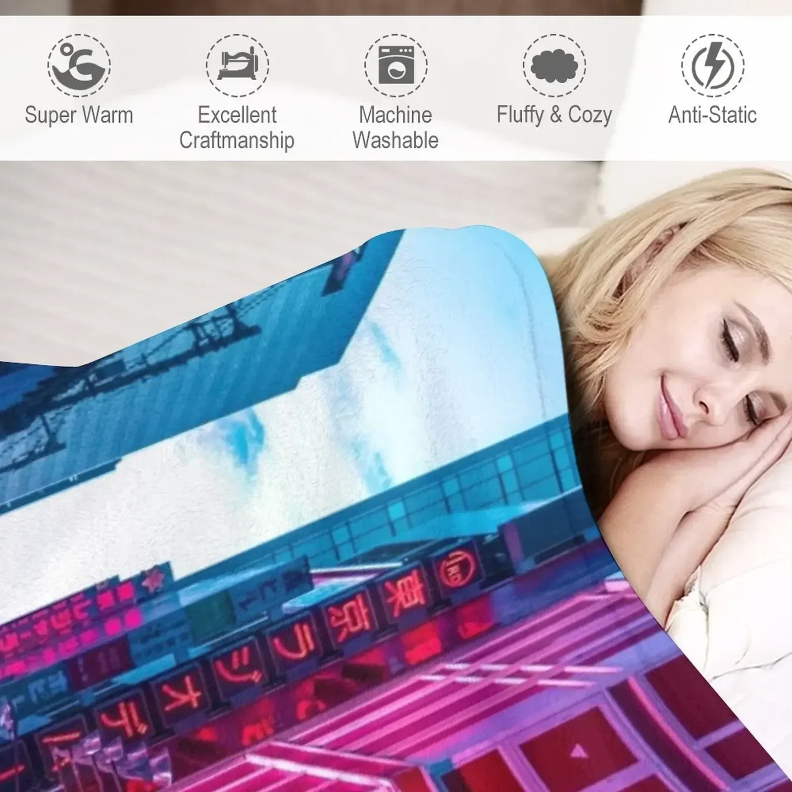 Новые вечерние прицелы Акихабара одеяло очень большие пледы и декоративные