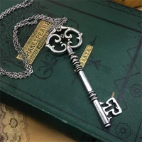 big key pendant birthday present graduation jewelry long necklace antique vintage style vintage style skeleton big pendant