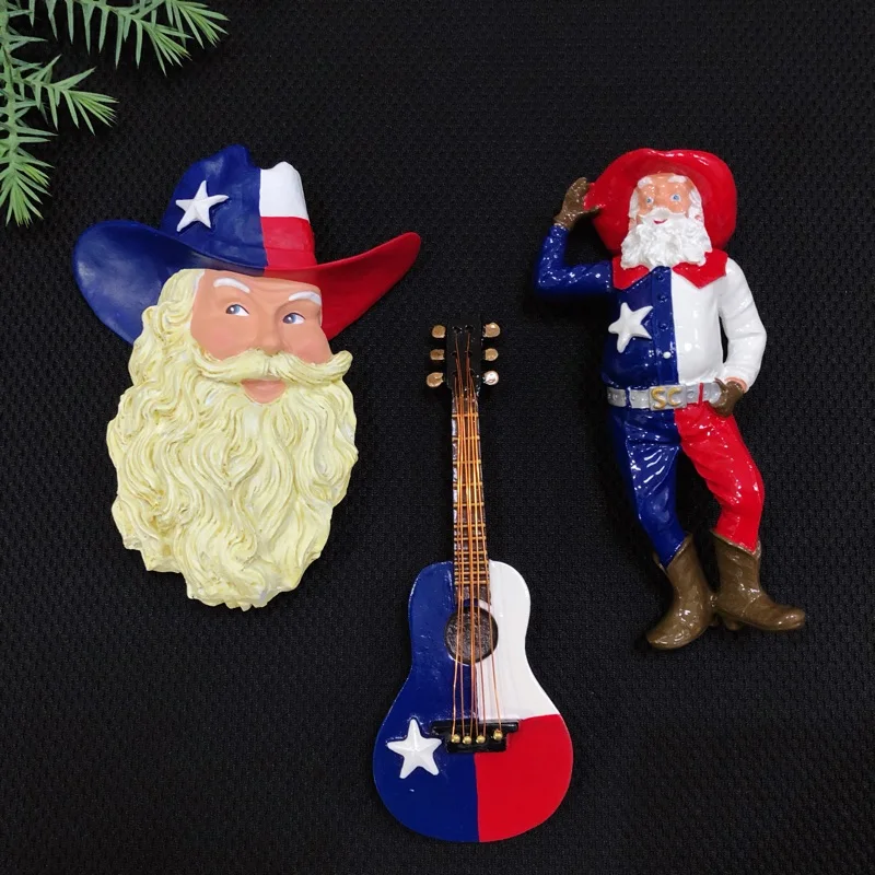 

Handmade 3D Fridge Magnet Santa Claus Resin Decorative Magnetic Buckle Message Sticker