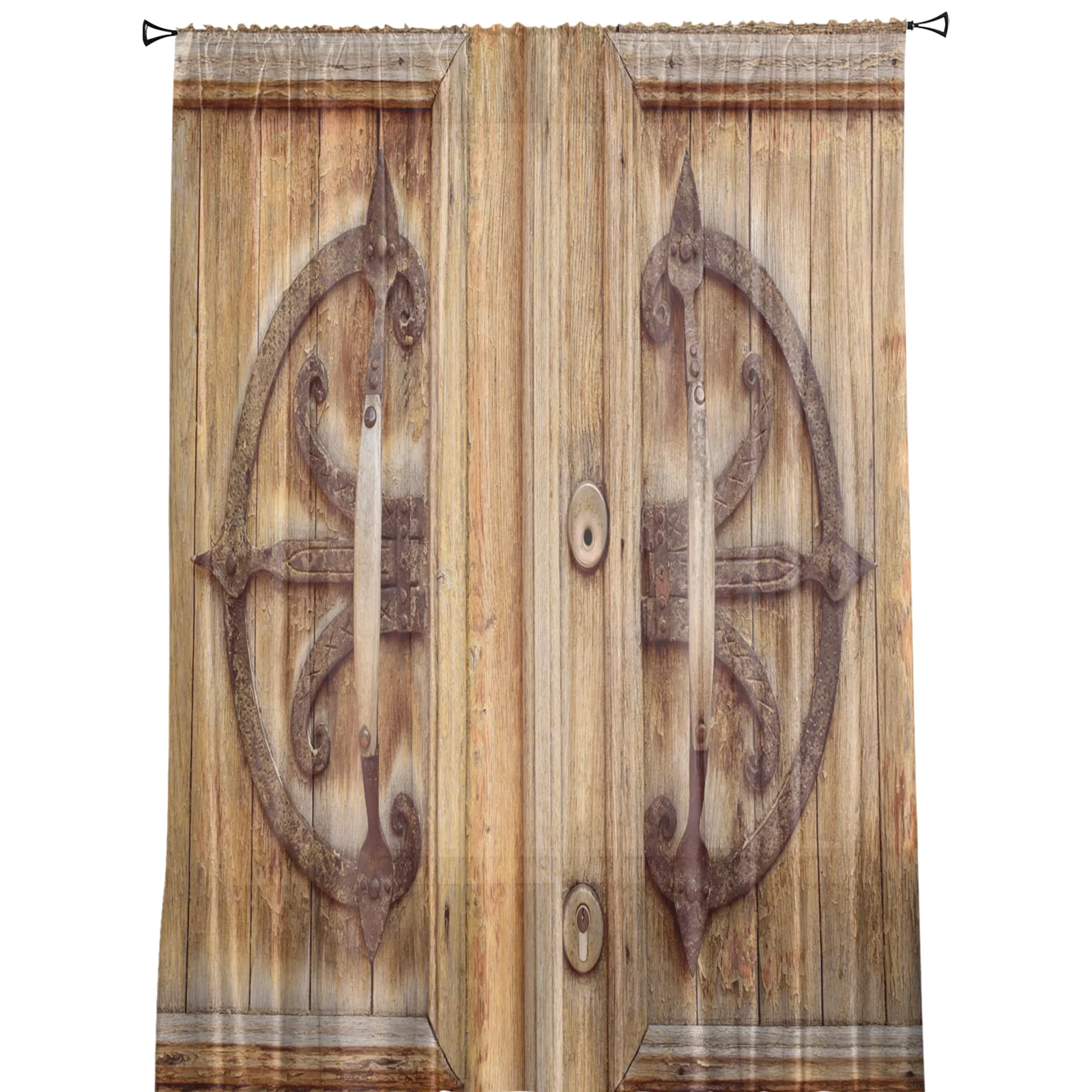 Винтажные деревянные занавески для дверей тюлевые гостиной современные