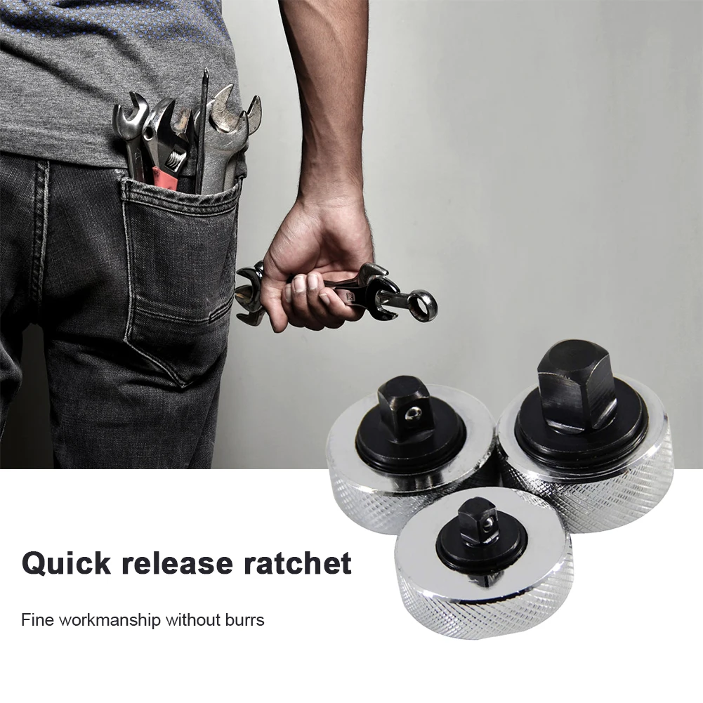 

3 шт. мини торцевой ключ с храповым механизмом 1/4 3/8 1/2 привод стальной Трещоточный ключ реверсивный мини-ключ хромированный для тугого прост...