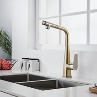 hot sale brass single handle european gold kitchen faucet hot and cold mixer tap deck mounted