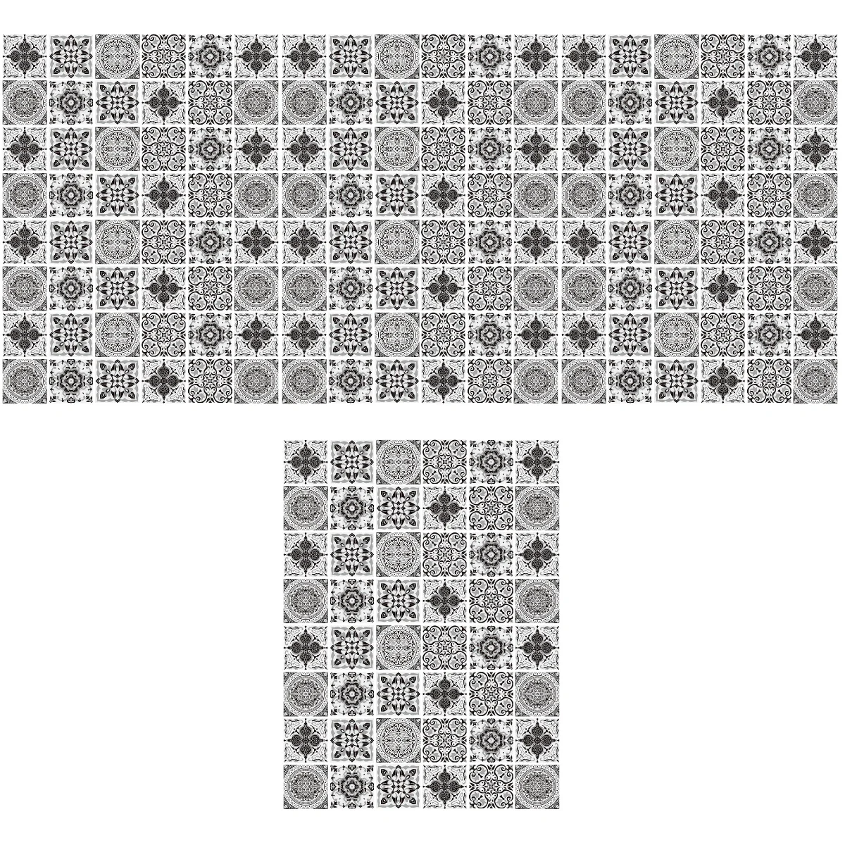 

192 pcs Peel and Stick Tiles Self-adhesive Kitchen Tile Stickers Bathroom Floor Wall Decorative Stickers