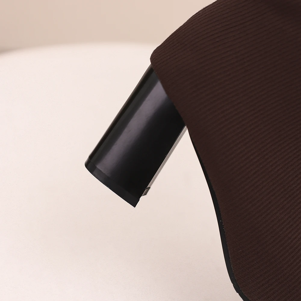 2024 зимние удобные женские сапоги до колена розового цвета горячие офисные туфли