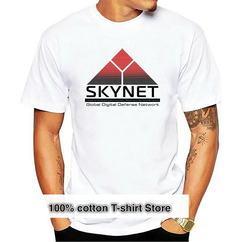 

SKYNET Cyberdyne Systems Terminator логотип фильм футболка Хищник пришельцы крутые летние футболки