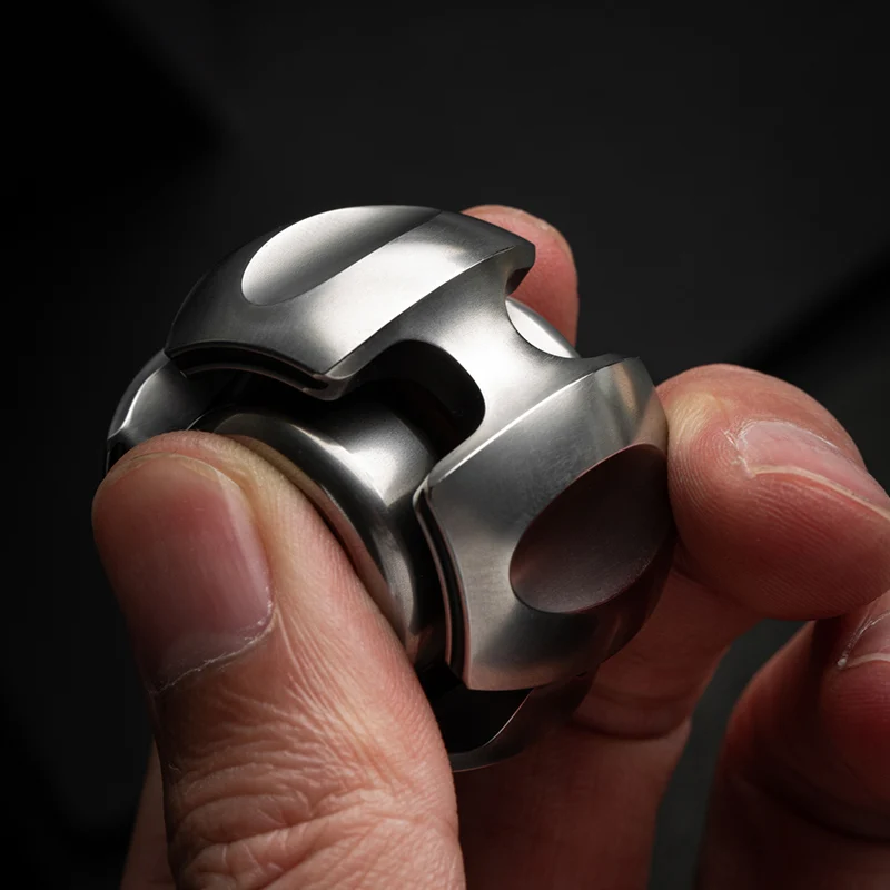 Noise Fingertip Gyro out-of-Print Titanium Alloy Adult Metal Decompression Boring Toy EDC Ring enlarge