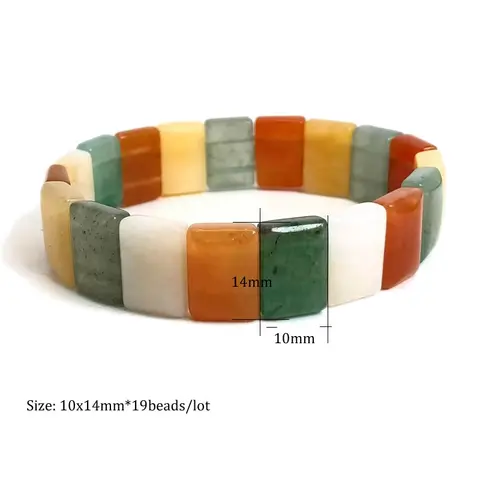 Стрейчевые браслеты для женщин и мужчин из натурального камня, ярких цветов, с бусинами из кварцевого кристалла, с бусинами