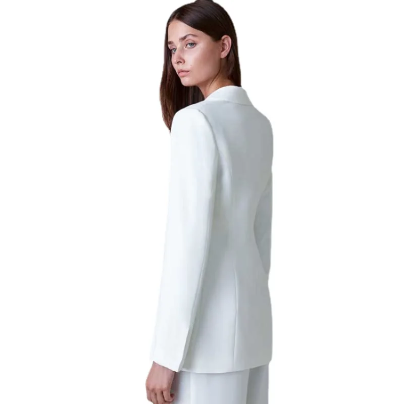 Women's Fashion Loose Temperament Commuter Double Breasted Blazers