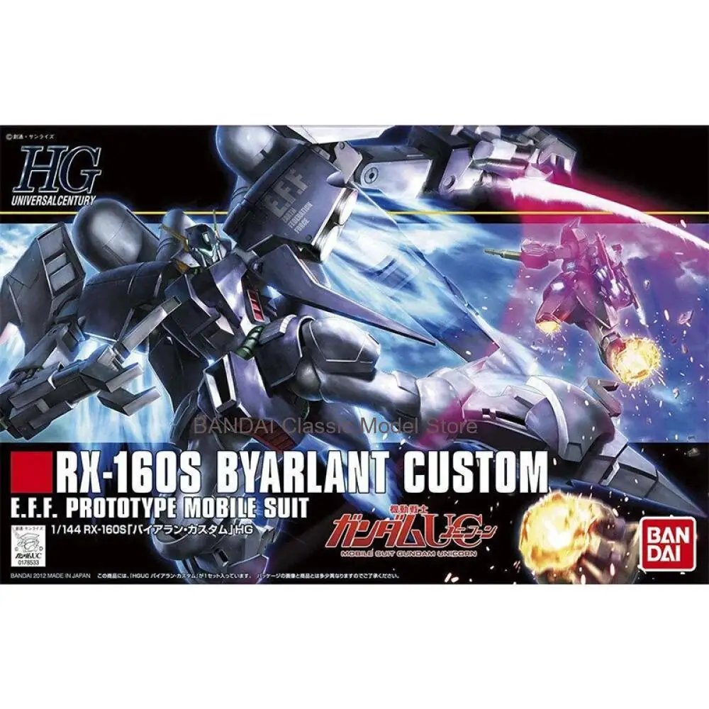 Фото Оригинальная сборная модель Bandai Gundam HGUC 147 1/144 RX-160S BYARLANT CUSTOM, фигурка аниме-персонажа, игрушка для детей, подарок №2