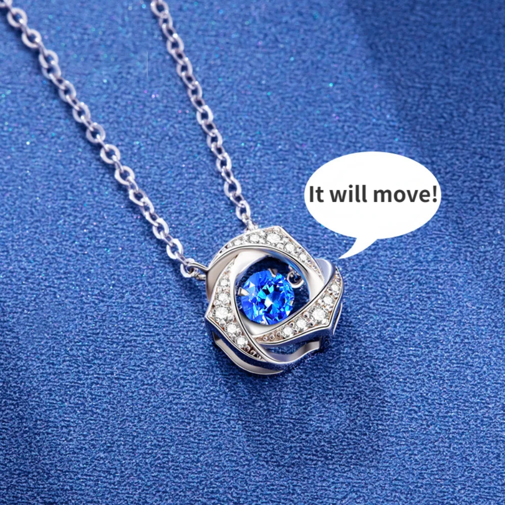 

2023 Beating Heart Luxury Necklace Women's Radiant Heart Niche Design Sense Light Luxury Clavicle Chain Wedding Pendant Jewelry