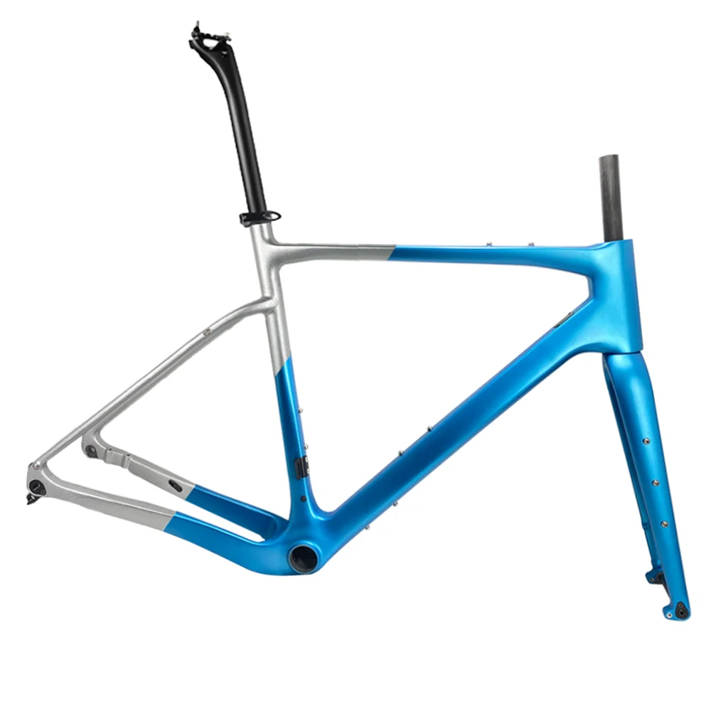 

Gravel Frame Carbon 700C*45C Bike Frame BB386 Flat Mount Disc Brake Gravel Bicycle Frameset Road 자전거프레임 Quadro Mtb Cycling
