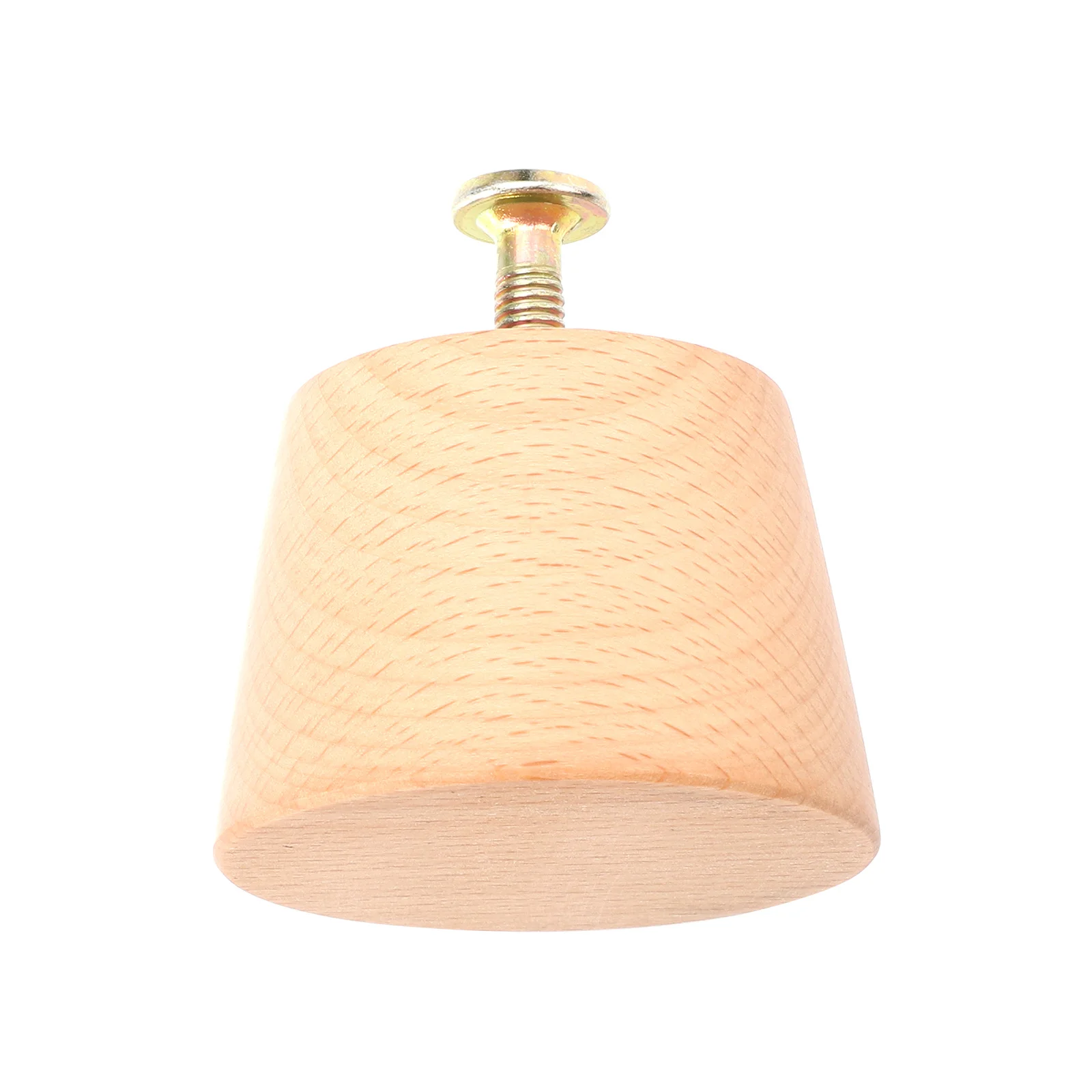 

1pc Home Cabinet Knob Furniture Drawer Cone Shape Handle Wood Handle