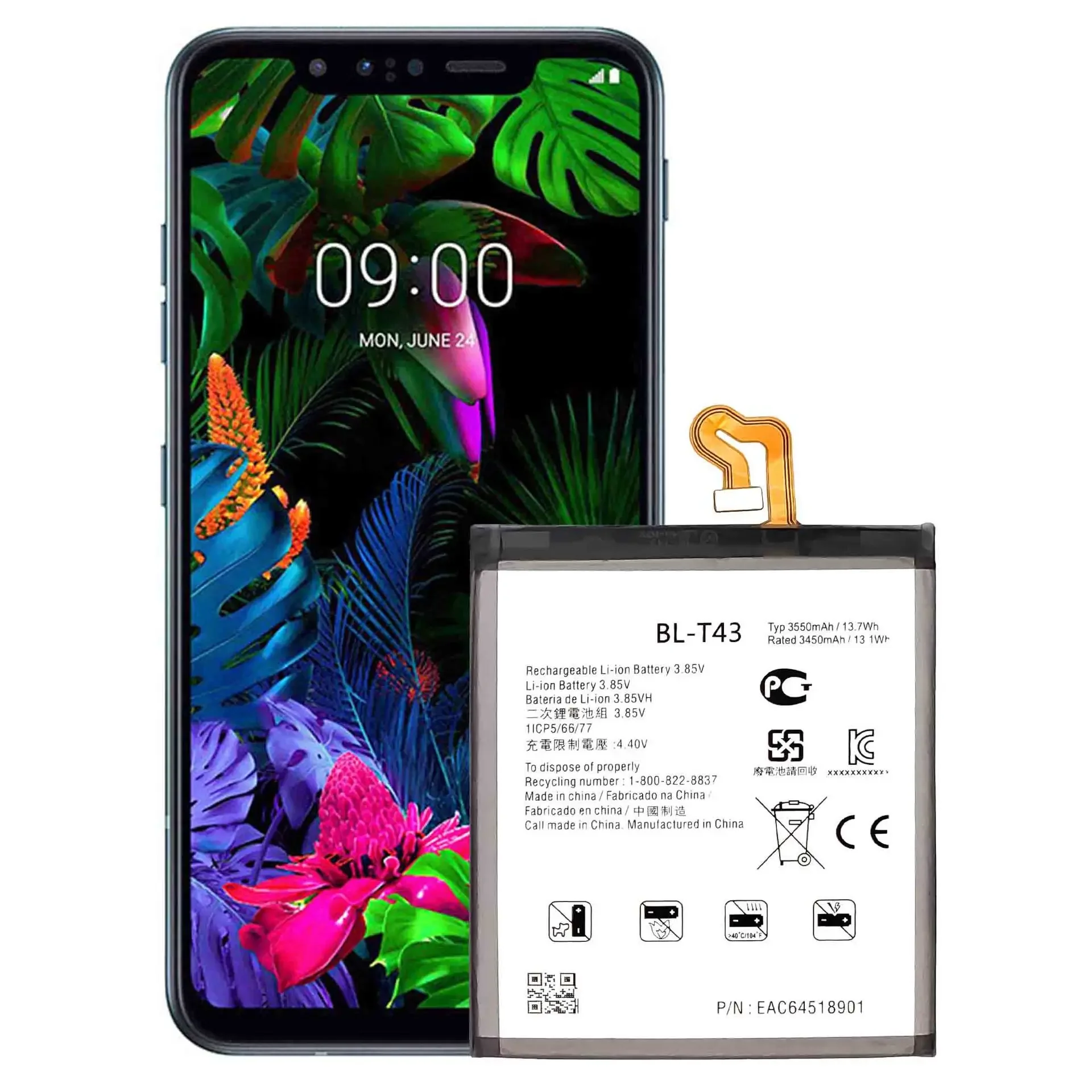 Новый аккумулятор 3550 мАч BL-T43 для LG G8S ThinQ LM-G810 высококачественные аккумуляторы
