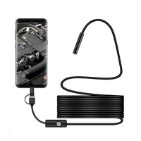 car 3in1 hd camera inspection usb type endoscope borescope soft cable car repair tool accessories for inspection mirror